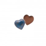 Chocolate en forma de corazón con embalaje individual personalizable 5g color azul segunda vista
