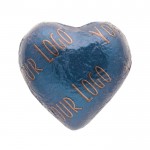 Chocolate en forma de corazón con embalaje individual personalizable 5g color azul