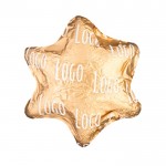 Chocolate en forma de estrella en embalaje individual personalizable 4g color dorado