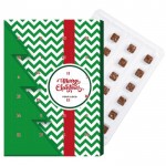 Calendario de Adviento con bombones de chocolate navideños A4 color blanco tercera vista