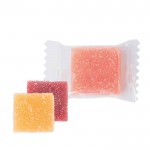 Gominolas con sabor frutales y envoltorio individual color transparente