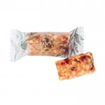 Barra de cereales muesli mini con arándanos rojos en sobre reciclable color transparente