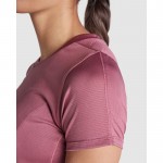 Camiseta de mujer de manga corta en poliéster reciclado 100 g/m2 Roly Direct Slam color blanco vista detalle 2
