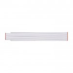Regla plegable de madera con esquema de ángulo y precisión 3 de 2M color blanco segunda vista