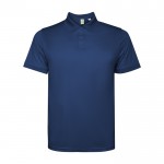Polo técnico de poliéster reciclado manga corta 125 g/m2 Roly Direct Tormo color azul marino segunda vista