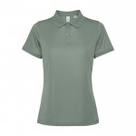 Polo técnico para mujer de poliéster reciclado 125 g/2 Roly Direct Tormo color verde oliva segunda vista