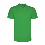 Polo técnico de poliéster piqué de manga corta 150 g/m2 Roly Direct Monzha color verde segunda vista