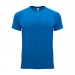 Camiseta técnica manga corta tejido control dry 135 g/m2 Roly Direct Bahrain color azul real segunda vista