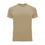 Camiseta técnica manga corta tejido control dry 135 g/m2 Roly Direct Bahrain color arena segunda vista