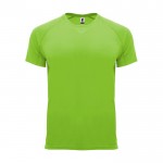 Camiseta técnica manga corta tejido control dry 135 g/m2 Roly Direct Bahrain color verde lima segunda vista