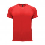 Camiseta técnica manga corta tejido control dry 135 g/m2 Roly Direct Bahrain color rojo segunda vista