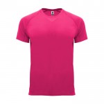 Camiseta técnica manga corta tejido control dry 135 g/m2 Roly Direct Bahrain color rosa segunda vista