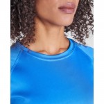 Camiseta técnica entallada de poliéster para mujer 135 g/m2 Roly Direct Bahrain color rojo vista detalle 1