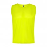 Peto deportivo unisex de poliéster transpirable 90 g/m2 Roly Direct Roma color amarillo fluorescente segunda vista