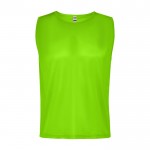 Peto deportivo unisex de poliéster transpirable 90 g/m2 Roly Direct Roma color verde fluorescente segunda vista