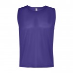 Peto deportivo unisex de poliéster transpirable 90 g/m2 Roly Direct Roma color morado segunda vista