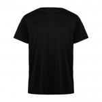 Camiseta técnica de poliéster en manga corta 135 g/m2 Roly Direct Daytona color negro segunda vista