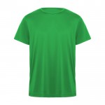 Camiseta técnica de poliéster en manga corta 135 g/m2 Roly Direct Daytona color verde segunda vista