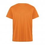 Camiseta técnica de poliéster en manga corta 135 g/m2 Roly Direct Daytona color naranja segunda vista