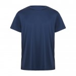 Camiseta técnica de poliéster en manga corta 135 g/m2 Roly Direct Daytona color azul marino segunda vista