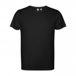 Camiseta técnica de poliéster reciclado de 125 g/m2 Roly Direct Estoril color negro segunda vista