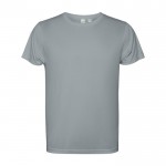 Camiseta técnica de poliéster reciclado de 125 g/m2 Roly Direct Estoril color gris segunda vista
