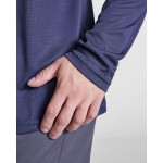 Camiseta técnica de manga larga en poliéster 125 g/m2 Roly Direct Estoril L/S color azul marino vista detalle 2