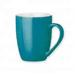 Moderna taza de merchandising 370ml color turquesa