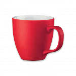 Tazas de color mate para publicidad 460ml color rojo