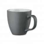 Tazas de color mate para publicidad 460ml color gris