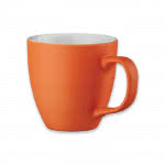 Tazas de color mate para publicidad 460ml color naranja