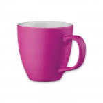 Tazas de color mate para publicidad 460ml color fuchsia