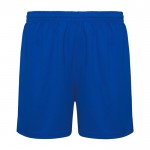 Pantalón sport corto sin slip interior 140 g/m2 Roly Direct Player color azul real segunda vista