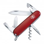 Navaja Victorinox de acero inoxidable con 12 funciones color rojo primera vista