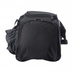 Bolsa de deporte de poliéster 600D con salida de auriculares color negro tercera vista