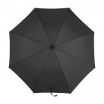 Paraguas semiautomático de poliéster 190T de 8 paneles con funda Ø121 color negro segunda vista