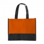 Bolsa de non woven bicolor en varios colores 80g/m2 color naranja primera vista