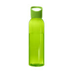 Botella de tritán para publicidad color verde vista trasera