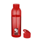 Botella de tritán para publicidad color rojo con logo