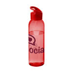 Botella de tritán para publicidad color rojo con impresión