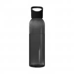 Botella de tritán para publicidad color negro vista trasera