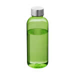 Sencilla botella de tritán con logo color verde