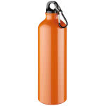 Botella de aluminio grande para empresa color naranja
