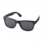 Gafas de sol estilo retro ideales para el aire libre UV400 color negro vista impresión tampografía