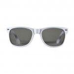 Gafas de sol estilo retro ideales para el aire libre UV400 color blanco segunda vista frontal