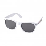 Gafas de sol estilo retro ideales para el aire libre UV400 color blanco vista impresión tampografía