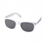 Gafas de sol estilo retro ideales para el aire libre UV400 color blanco segunda vista impresión con tampografía