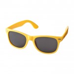 Gafas de sol estilo retro ideales para el aire libre UV400 color amarillo vista impresión tampografía