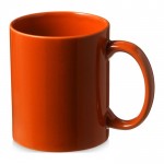 Tazas para publicidad de cerámica color naranja