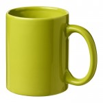 Tazas para publicidad de cerámica color verde lima